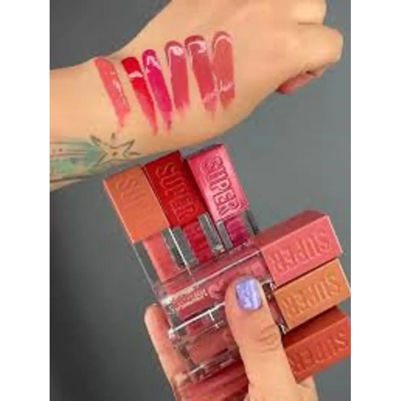 Set De 6 Labiales Líquidos Color Y Cobertura Precisa,intenso