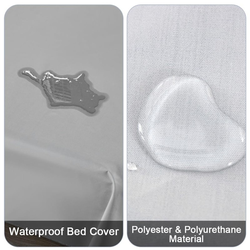 DUJUIKE 100% Waterproof Protective Blanket or Liner for Bed, Mattress