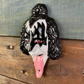 Unbranded Gene Simmons KISS Rock Star Tongue Cast Iron Wall Mounted Bottle Opener (4.75"