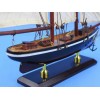Wooden America Model Sailboat Decoration 16""