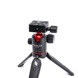 Beastgrip BT50 Mini Tripod with 1/4-20 Screw Quick Release Plate, Compact, Black