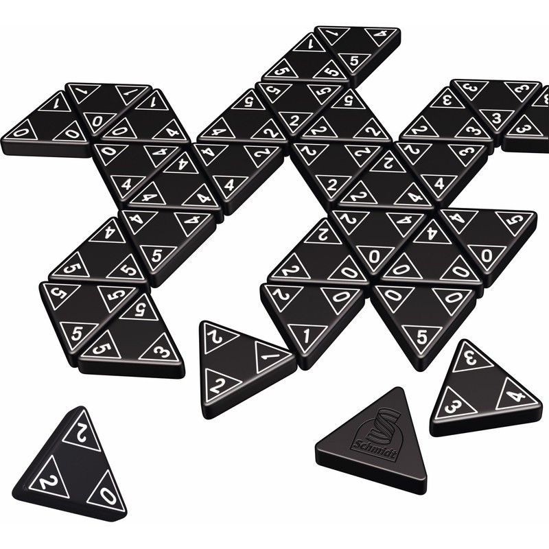 Schmidt Spiele SCH49287 (-) Classic Line, Tripple Domino, mit großen