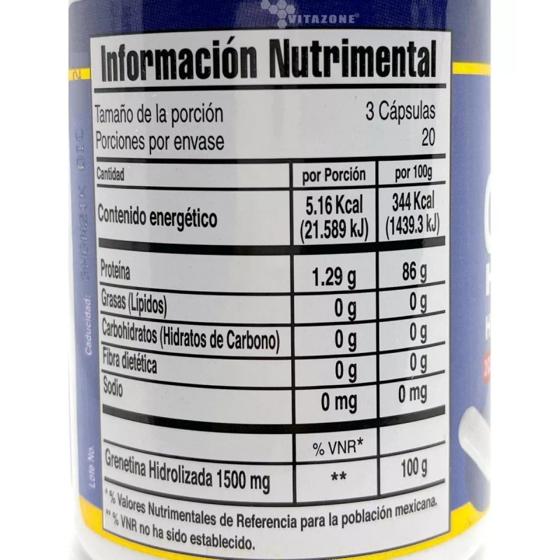 Godvit Grenetina Hidrolizada 60 Cápsulas Godvit