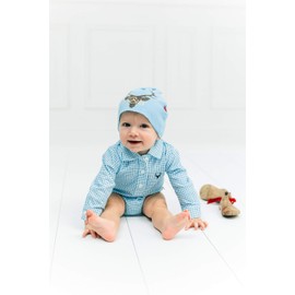 Mogo.cc, Baby Hat, 3-6 Months, S-62/68, Blue, blue
