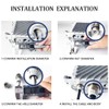 GOIYZTTR 6pcs PG11 Cable Glands IP68 Waterproof Cable Grommet Brass
