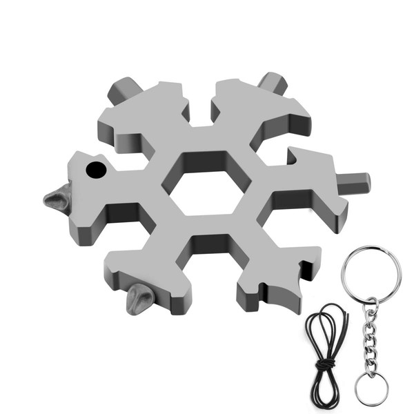 19 in 1 Snowflake Multitool, Stocking Stuffers for Men, Christmas Gifts for Men,Tools for Men, Unique Birthday Gifts for Dad Husband Boyfriend, Gadget Mens Gifts Ideas,Multi Tool