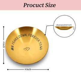 8th Bronze Anniversary Wedding Gifts - 8 Year Anniversary Bronze Gift for Women, 8th Anniversary Jewelry Tray, 8 Years Anniversary Decorations Ideas Gift, Anniversary Bronze Gifts for Wife Couple