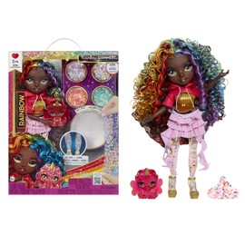Rainbow High Rainbow Shimmers with Slime - Iris - 28cm Fashion Doll, Comes with a Slime Kit and a Pet Chameleon, Suitable for Children Ages 4+