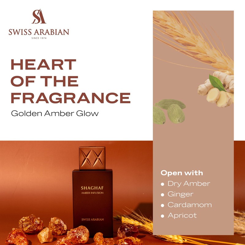 Swiss Arabian Shaghaf Amber Infusion Eau De Parfum EDP 75