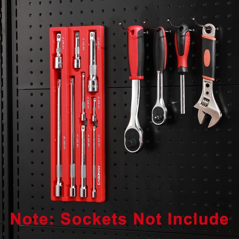 CASOMAN 9Piece Magnetic Extension Bar Holder, Durable ABS & Powerful