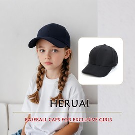 Children's Baseball Cap with Ponytail for Girls Boys Baseball Cap Sun Visor Hat Golf Visor Hat UPF 50+ Summer Hat Junior Summer Hat Tennis Cap Sun Hat Visor, black, Unit size