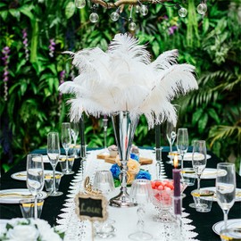 Sziqiqi Set of 2 Tall Metal Wedding Centerpieces for Reception Tables, Silver Flower Vase Stand, Base Decortion for Party, Events, Birthday, Celebration Ceremonies, Silver