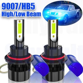 Shyfrult 2x 9007 LED Headlight Luces Fuertes Para Auto Coche Luz Carro Bulbs SUPER azul