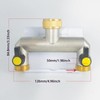 2-Way Tap Water Distributor Water Connection Distributor Water 3/4 Inch