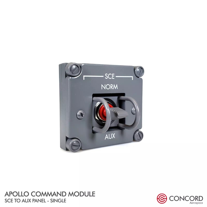 APOLLO COMMAND MODULE SINGLE SWITCH PANEL - SCE TO AUX