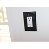 Monarch Abode 19113 Hand Hammered Switch Plate, 1 Gang, Matte