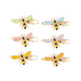 Bee Hair Clips for Women Girls Honey Bee Hair Pin Kids Girls Yellow Bee Hair Clips BBG95 (6 Pcs Set)
