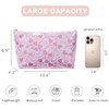 Large Waterproof PVC Beach Pool Makeup Bag with Bow Pattern,
