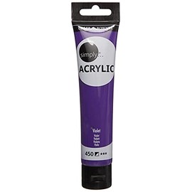 Daler-Rowney Simply Acrylic Paint, Plastic Tube, 2.54oz - 75 ml, Violet
