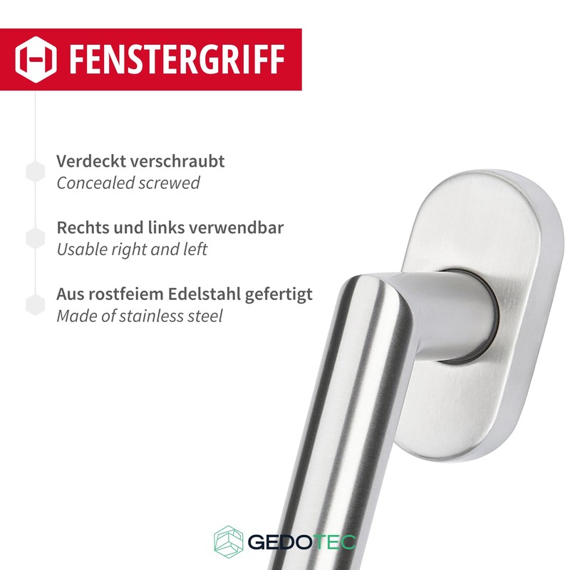 Stainless Steel Door Fitting, Door Handle on Round Rosette