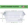 Curtis Wagner Plastics Oval Clear Heavy Gauge Vinyl Basket Liner