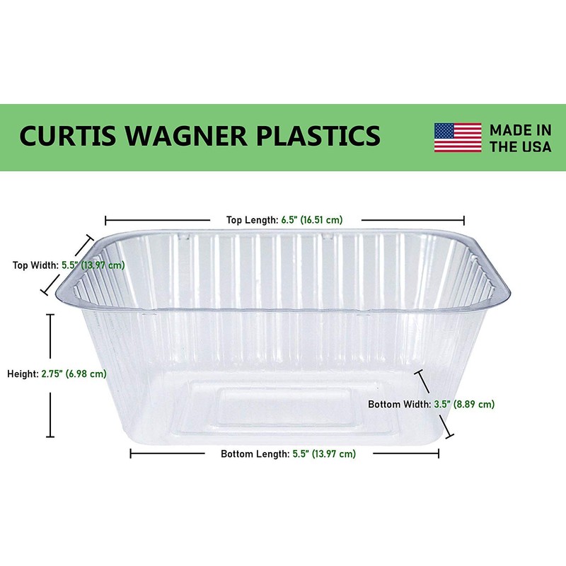 Curtis Wagner Plastics Oval Clear Heavy Gauge Vinyl Basket Liner