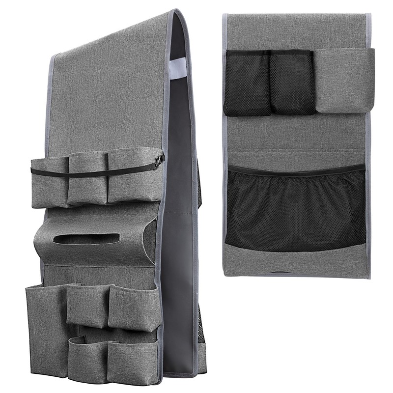 Rexmica Mini Fridge Organizer, Fridge Dust Cover with 14 Pockets