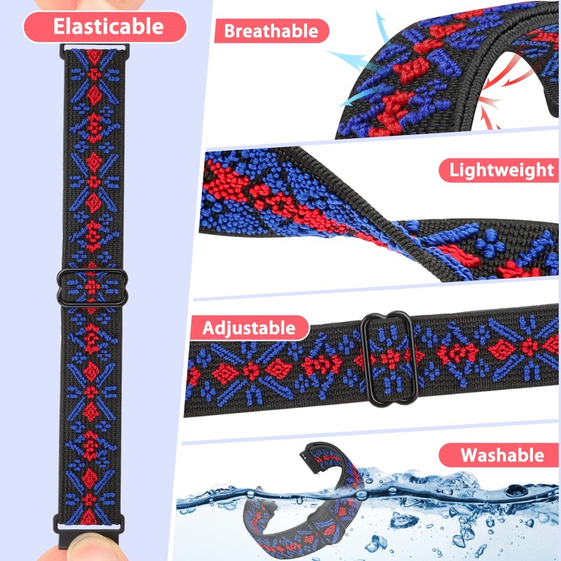 Huamanlou Nylon Watch Band, 16 mm, 18 mm, 20 mm,