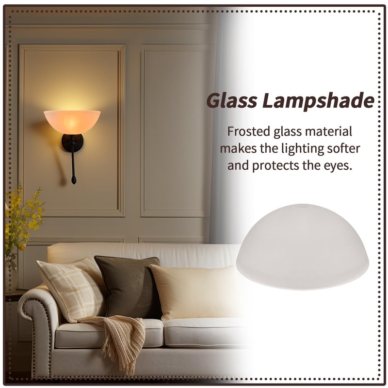 Glass Lamp Shade Replacement for Torchiere Floor Lamps，Lamp Shade for