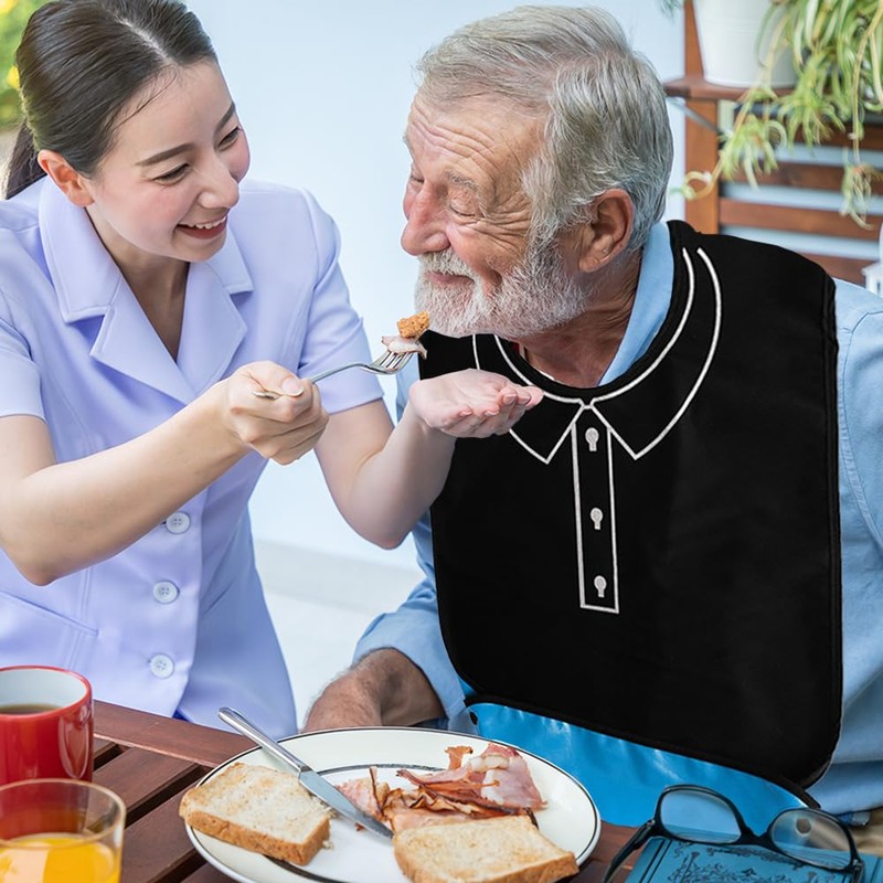 Glamifyr Pack of 2 adult bibs, adult bibs for adults,