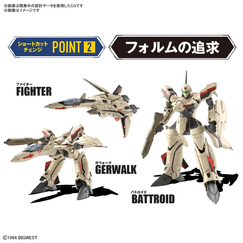 HG Macross Plus YF-19 1/100 Scale Color-Coded Plastic Model 2639639