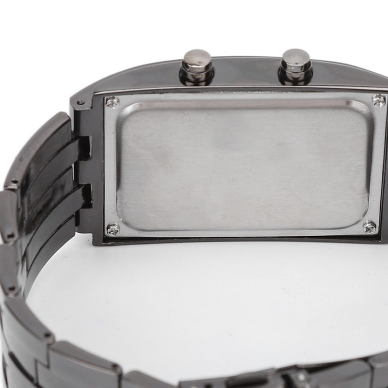 LED Watch Unique Binary Time Mode Display Convex Arc Structure