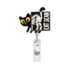 Black Cat X-Ray Badge Holder, Retractable ID Card Reel with