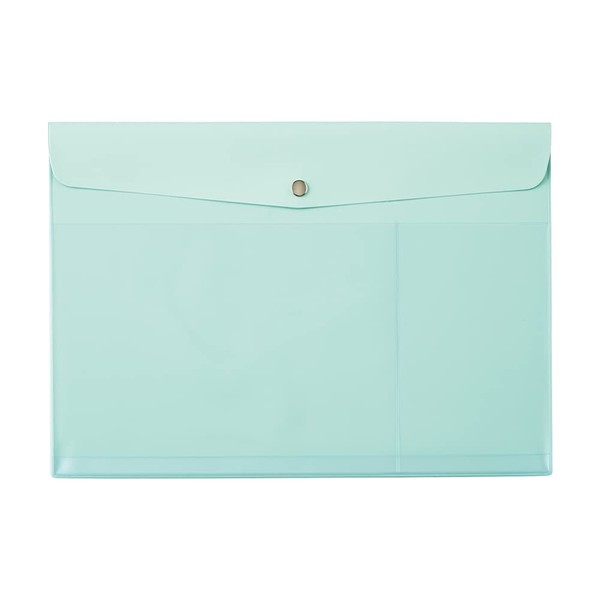 Lihit Lab F7745-19 Anti-Bacterial PVC Envelope Case A4 ALCLEA Light