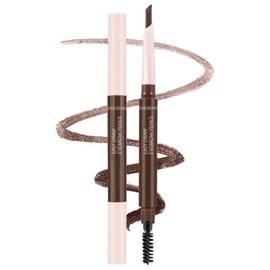 Okerker Brown Dual-Ended Eyebrow Pencil - Waterproof, Smudge-Proof Brow Liner with High Pigment, Smooth Glide Formula, Built-In Sharpener#05