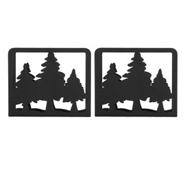 2pcs Tree Napkin Holder Hollow Out Tree Pattern Thickened Nonslip Stainless Steel Napkin Holder with Stable Bottom for Party Pine Tree