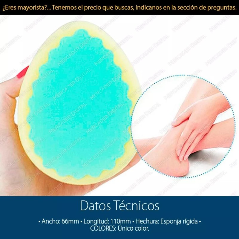 Mercader Digital Esponja Depiladora Removedora Elimina De Vello Corporal