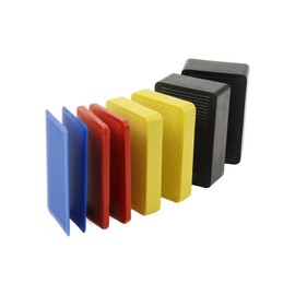 BouGPeng 84 pieces spacers, plastic base plates, plastic, 60 mm x 40 mm, glazing blocks, spacer plates, made in Germany, furniture, window wedges up to 6 t for doors and windows (thickness: 2-20 mm)