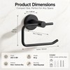 Matte Black Wall-Mounted Toilet Paper Holder – Metal Bathroom Roll