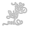 A Get Well Soon Sentiments Metal Cutting Die, Cutter Stencil,