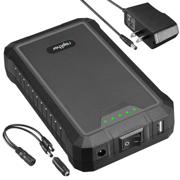 Rapthor Rechargeable 12V 6500mAh / 5V 13000mAh Power Bank DC