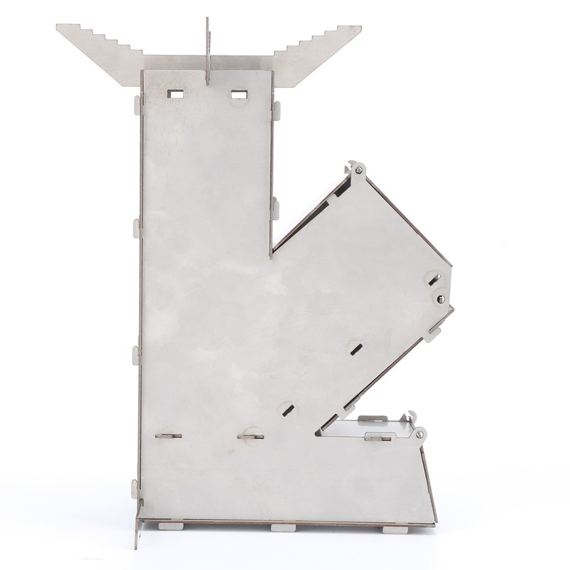 Rocket Stove Portable Durable Convenient Stainless Steel Detachable Backpacking Stove