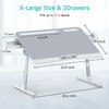 Laptop Bed Tray Desk, Foldable and Adjustable Lap Table with