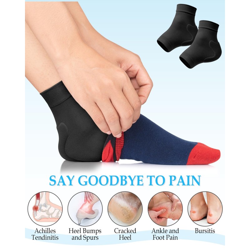 DLMDLM Achilles Tendonitis Heel Protector Socks, One Pair of Premium