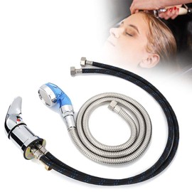 70cm Shampoo Bed Faucet Shampoo Bed Chair Faucet, 120cm Hose Shampoo Bed Shower Head Shampoo Hot and Cold Mixing Valve, Shampoo Faucet Fits Most Shampoo Bowl Or Backwash Unit, Hair Salon Accessories