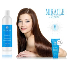 HOLOCUREN Miracle Anti-Aging Shampoo, One 12 oz Super Sized Bottle with Flip Top Cap containing European Capauxein