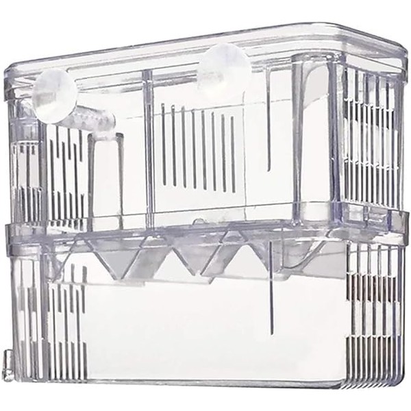 Transparent Acrylic Fish Breeder Box - Double Layer Aquarium Tank