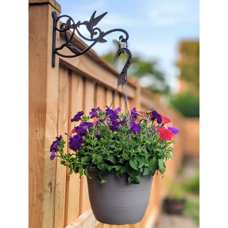 Mkono Hanging Plant Bracket Hook Iron Decorative Plant Hanger for