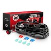 Nilight LED Light Bar Wiring Harness Kit 16AWG 12V On