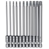 11Pcs 100mm Star Screwdriver Set Security Bit Set Security Screwdriver